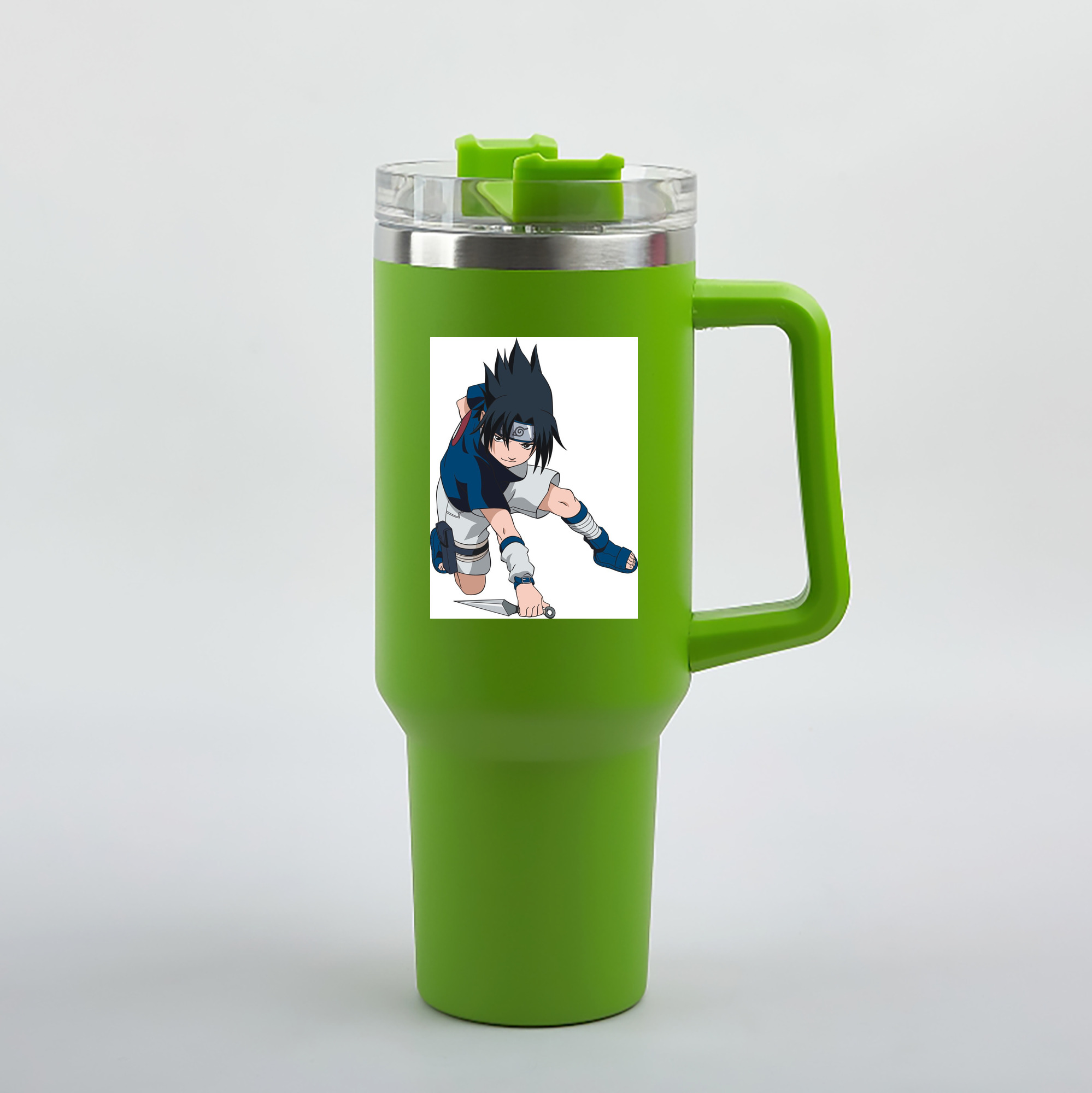 （画像用） NARUTO -ナルト- うちは サスケ Uchiha Sasuke 1200mL車用タンブラー（カラープリント）